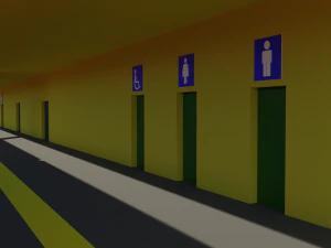 stazione ferroviaria Modello 3D