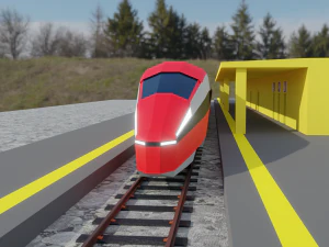 stazione ferroviaria Modello 3D
