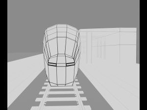 railway station 3D Model