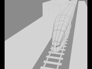 stazione ferroviaria Modello 3D