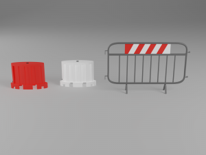 road barriers 3D Модель