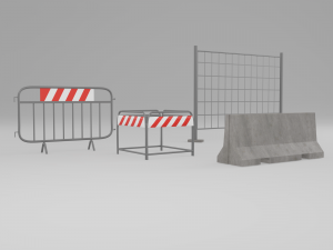road barriers 3D Модель