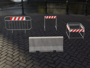 road barriers 3D Модель