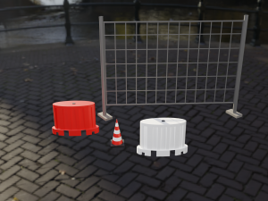 road barriers 3D Модель