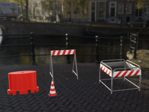 road barriers 3D Модель
