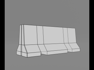 road barriers 3D Модель