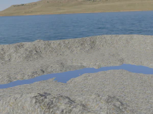 lanskap gunung Model 3D