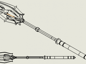 mace of sauron 3D Druckmodell