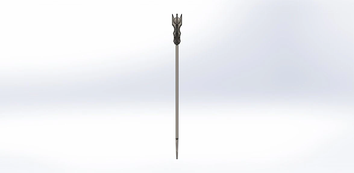 sarumans staff 3D Print Model .c4d .max .obj .3ds .fbx .stl .blend