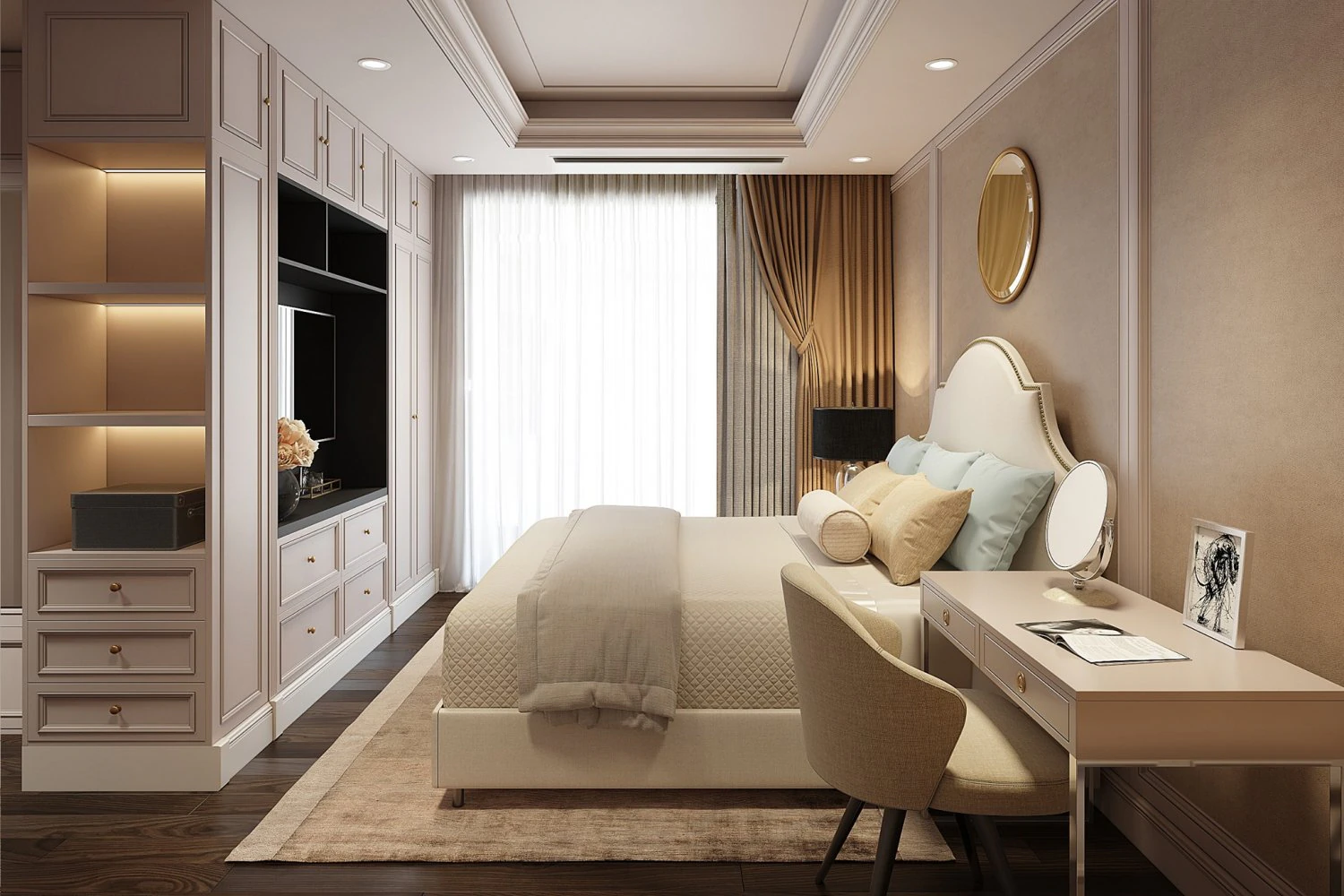 bed neoclassic design 3D Model .c4d .max .obj .3ds .fbx .stl .blend