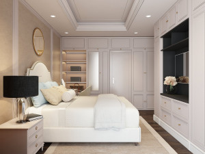 bed neoclassic design 3D 모델