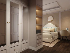 bed neoclassic design 3D Model