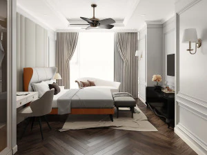 침실 디자인 3D 모델