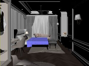 bedroom design 3D 모델