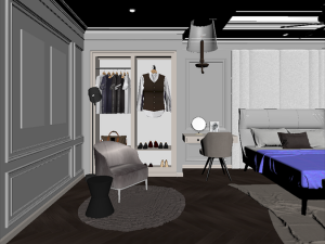 bedroom design 3D 모델