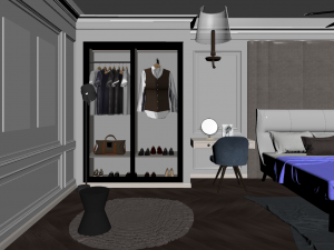 bedroom design 02 3D Model