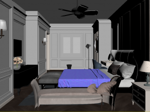 bedroom design 02 3D Model