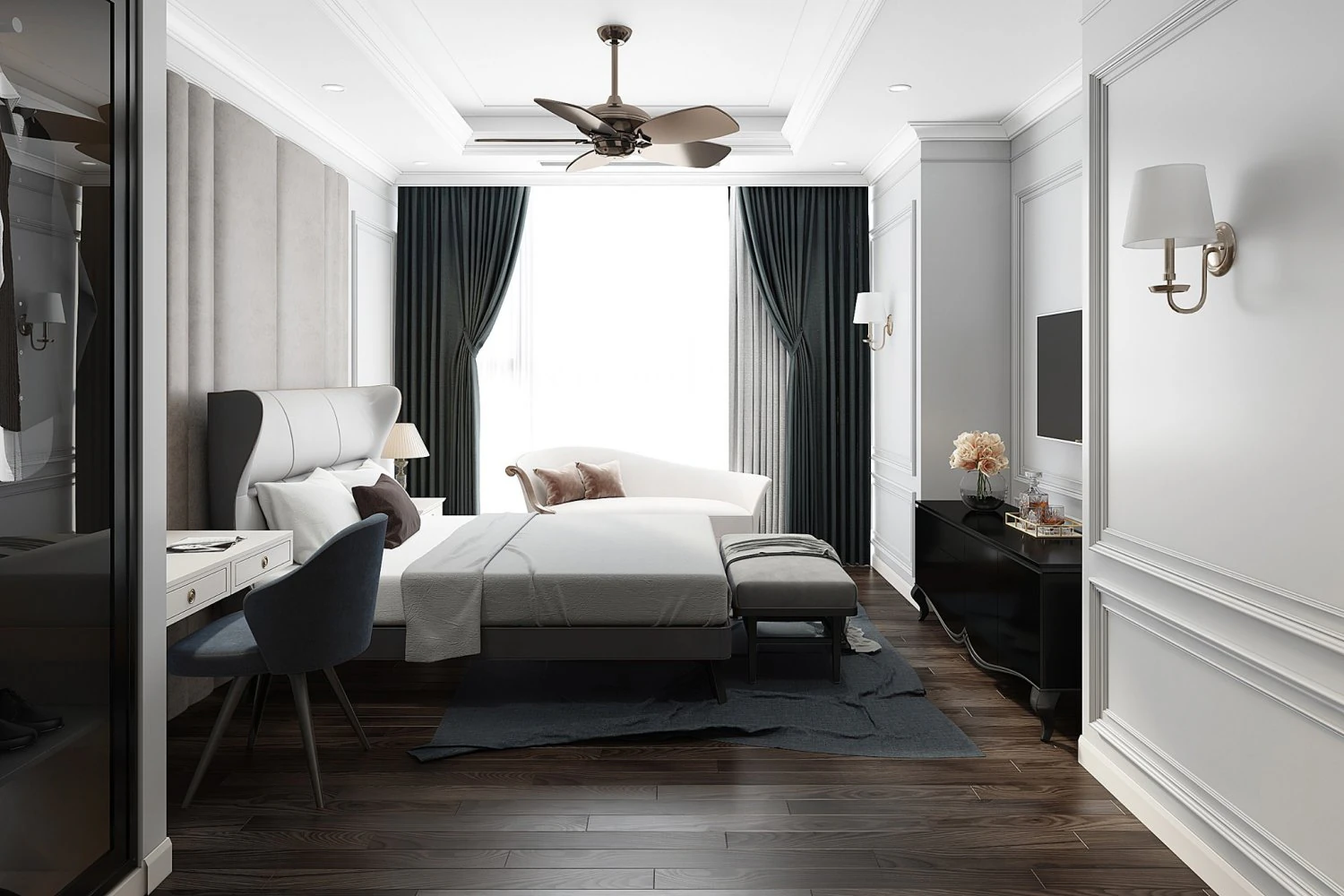 bedroom design 02 3D Model .c4d .max .obj .3ds .fbx .stl .blend