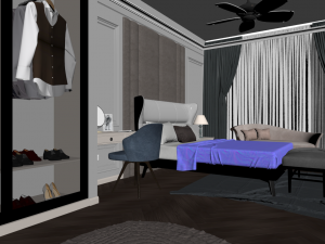 bedroom design 02 3D Model