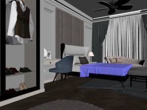 bedroom design 02 3D Model
