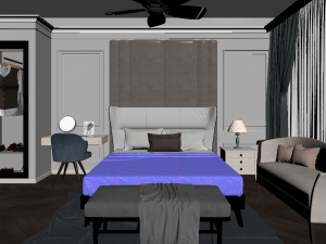 bedroom design 02 3D Model