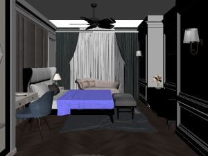 bedroom design 02 3D Model