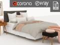 Modern Bed 02  3D Model