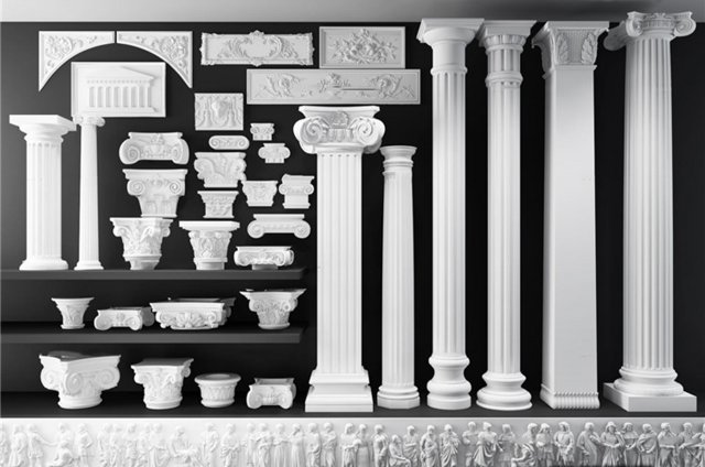 Corinthian column set 3D Model .c4d .max .obj .3ds .fbx .stl .blend
