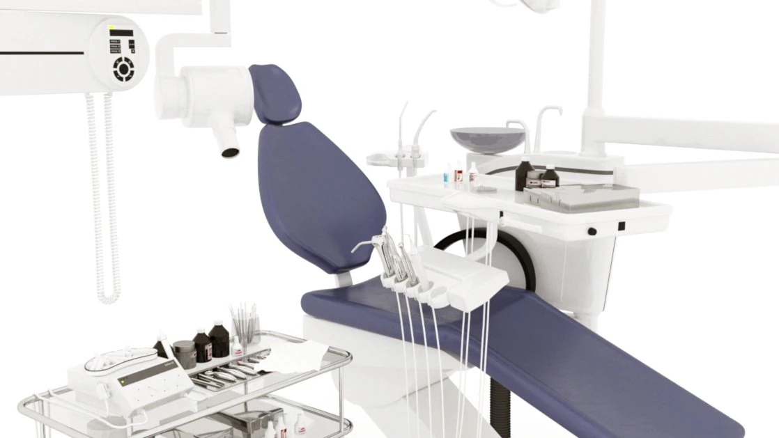Dental chair 3D Model .c4d .max .obj .3ds .fbx .stl .blend 