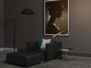 Leather couch 3D Model