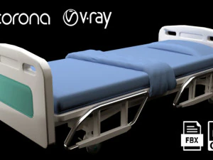 Letto d'ospedale Modello 3D