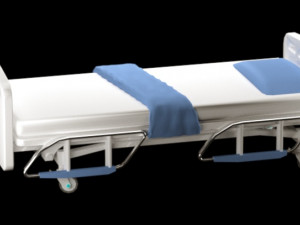 Hospital bed Modelo 3D