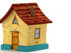 Karikat&uuml;r evi 3D Model