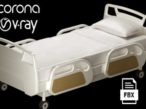 Hospital bad 03 3D Model