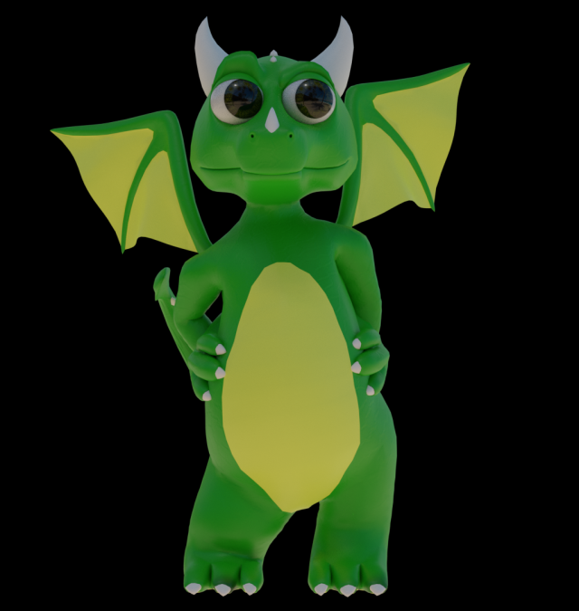 dragon 3D 模型 .c4d .max .obj .3ds .fbx .stl .blend