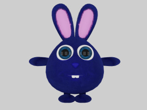 cute bunny family 3D Model