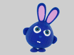 cute bunny family 3D Model