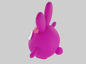 cute bunny family 3D Model