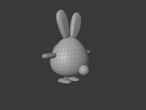 cute bunny family 3D Model