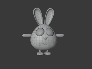 cute bunny family 3D Model