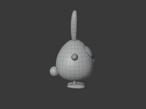 cute bunny family 3D Model