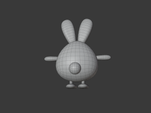 cute bunny family 3D Model