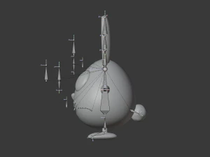 cute bunny family 3D Model