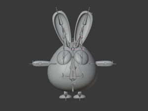 cute bunny family 3D Model