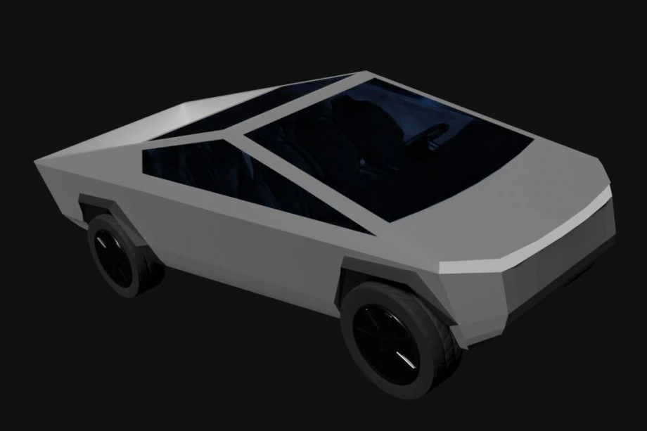 tesla cyber truck 3d 3D Model .c4d .max .obj .3ds .fbx .stl .blend 