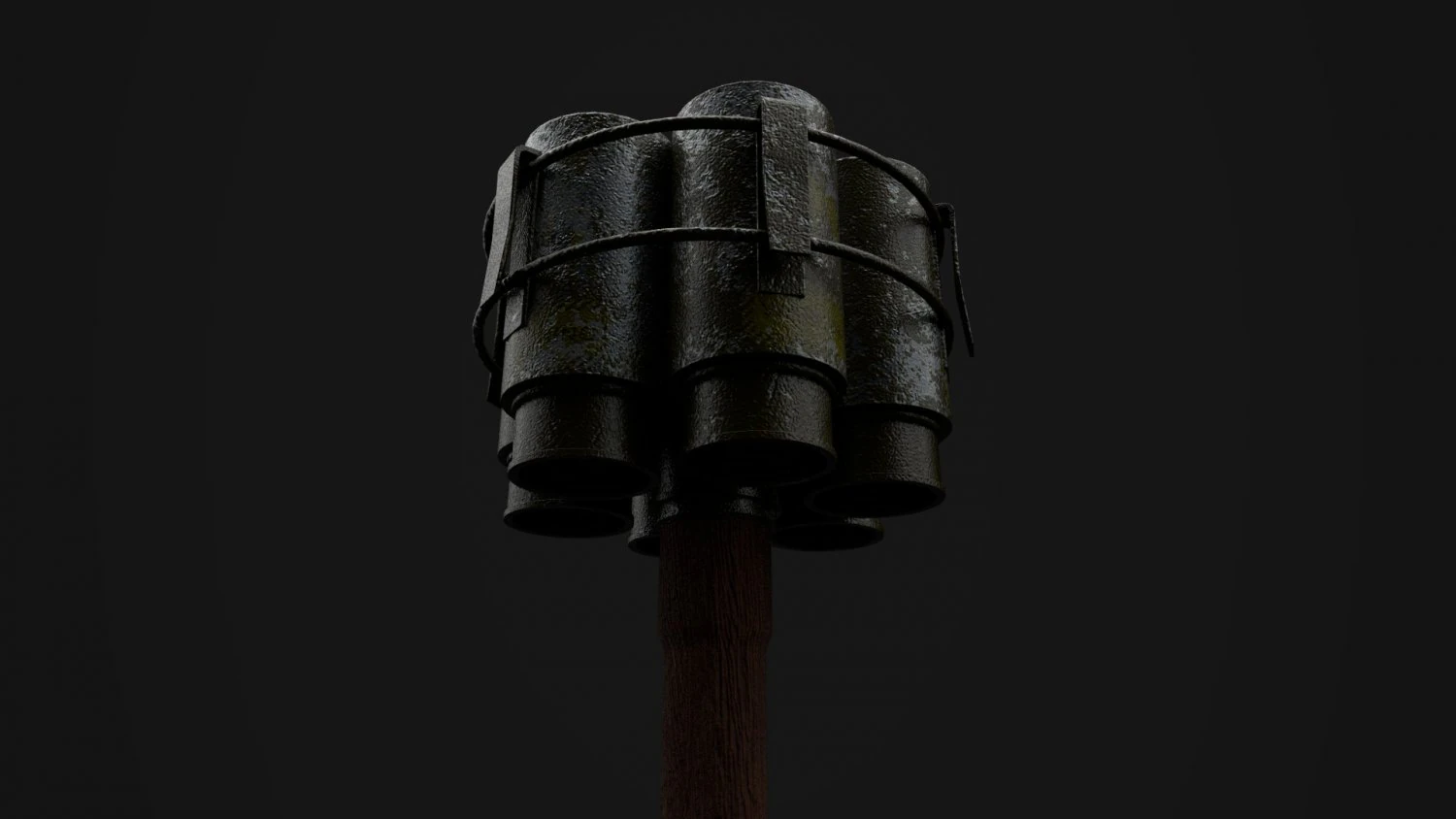 stick grenade 3D Model .c4d .max .obj .3ds .fbx .stl .blend 