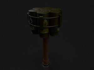stick grenade 3D Model