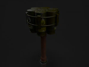 stick grenade 3D Model