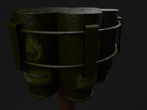 stick grenade 3D Model