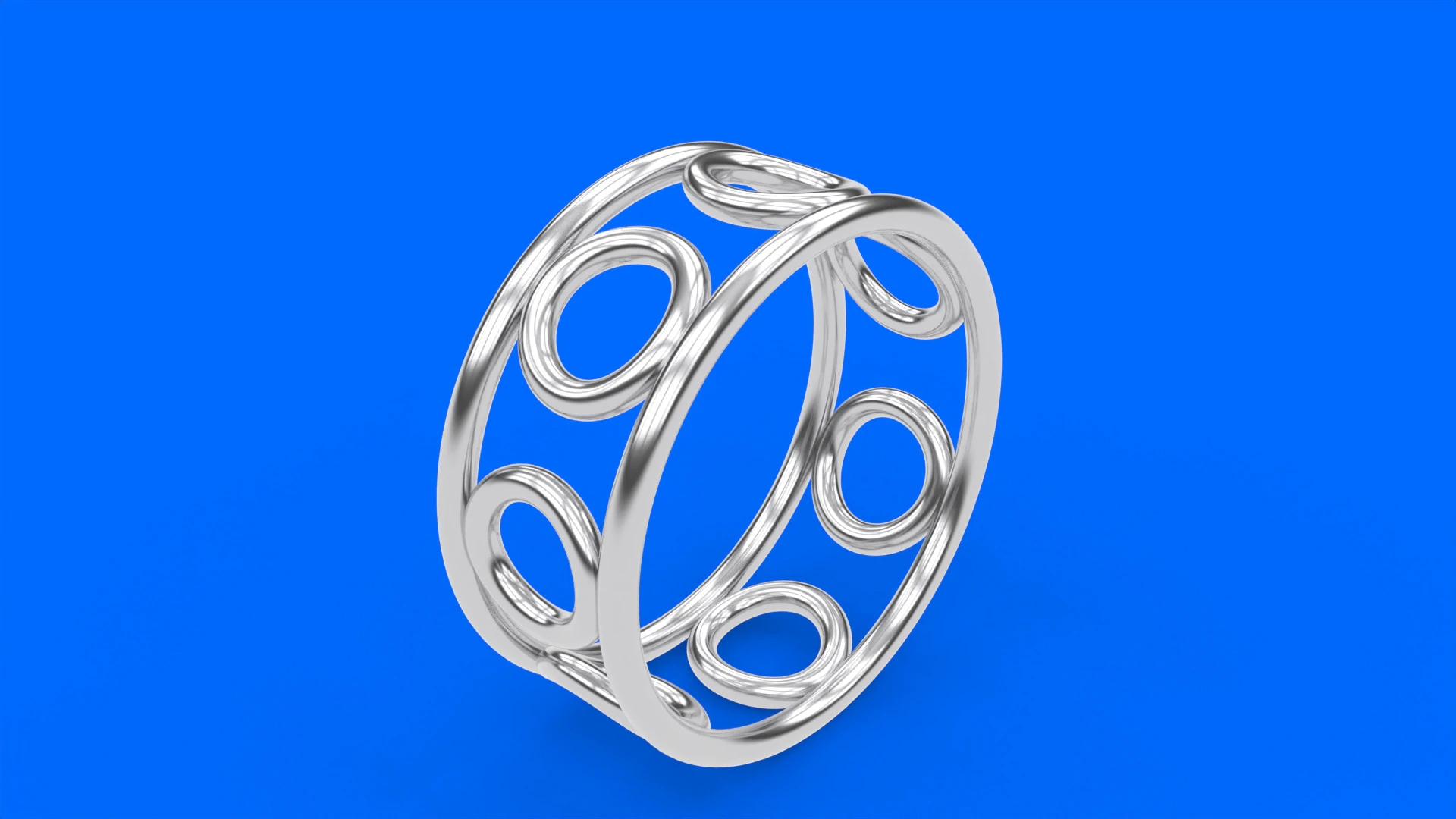 Ring Hoop 3D Print Model .c4d .max .obj .3ds .fbx .stl .blend 